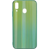 Glas Back Cover RAINBOW für Galaxy A20e grün
