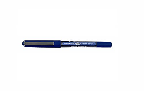 uni-ball Eye Ocean Care UB-150ROP Tintenroller, Blau, Mikro 0,5 mm Kugelschreiberspitze für super glattes Schreiben, Zeichnen, Kunst, Basteln und Ausmalen, farbechte und wasserfeste Flüssigtinte Uni