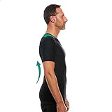 Anodyne® Posture Shirt – Herren | Haltungsshirt zur Haltungskorrektur | Bessere Körperhaltung | Reduziert Schmerzen & Spannungen | Medizinisch geprüft und zugelassen | Medium - Schwarz