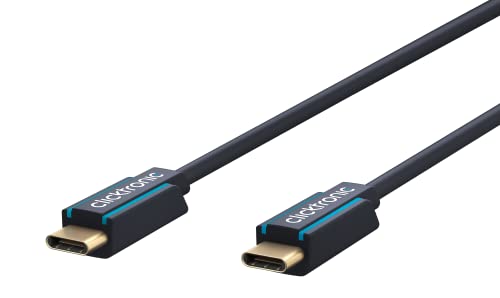 CLICK 45132 - USB 3.0 Kabel, C Stecker auf C Stecker, blau, 2,0 m