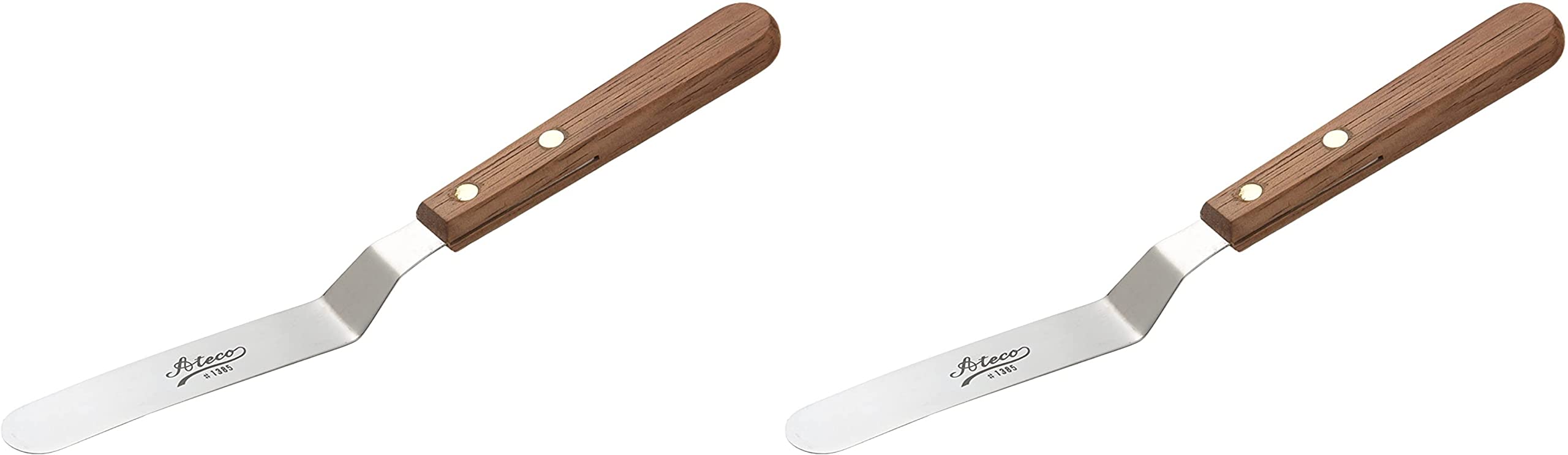 Ateco 1385 Spatula Icing Frosting Spreader Decorating Tool - Wood Handle, by Harold Imports