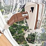 lxiluv Fenster Putzen Magnetischer Fensterreiniger Doppelseitiges Glasreinigungstuch Mit Teleskopstange, Fensterreinigungswerkzeug, High Und Low Clean Ohne Sackgassen,5-35mm