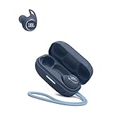JBL Reflect Aero In-Ear Ohrhörer – True Adaptive Noise Cancelling Technologie – Wasserdichtes Design – 8 Stunden Akkulaufzeit – Blau