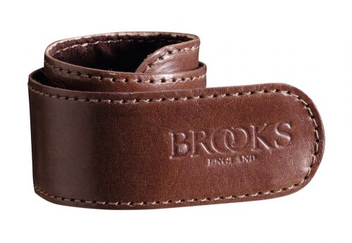Brooks Trouser Strap Leder Hosenspannband Kettenschutz, Trouser Strap Single, Farbe braun
