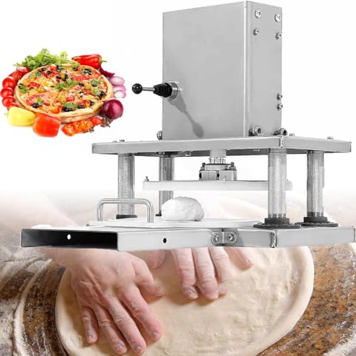 DPQYJPP Pizzateig-Pressmaschine, 21,8 cm große elektrische Tortilla-Presse, kommerzielle Pizzateigmaschine aus Edelstahl, Tortilla-Herstellungsmaschine für Pizza, Kuchen, Tortillas,Type22