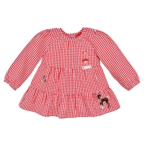 Karobluse Langarm ´Rehkitz´Baby Mädchen Trachtenbluse Bluse Tunika Baby Geschenk (104)