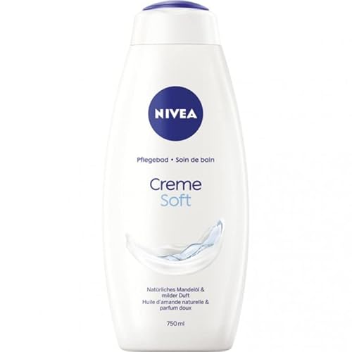 Nivea Cremebad - Creme Soft - für Frauen jeden Alters und alle Hauttypen - 3er Pack (3 x 750 ml)
