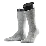 FALKE Sport Spirit Unisex Socken Run 2er Pack, Größe:42/43;Farbe:light grey