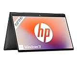HP ENVY x360 2-in-1 Laptop, 15,6" FHD Touchscreen, AMD Ryzen 7 7730U, 16 GB DDR4 RAM, 512 GB SSD, AMD Radeon-Grafik, Windows 11, QWERTZ, Schwarz