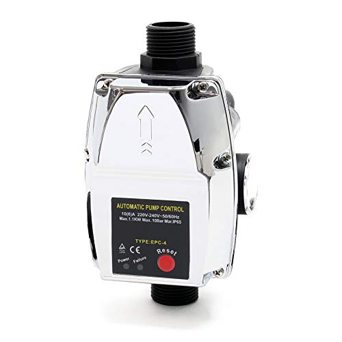 XPOtool Druckschalter EPC-4 230V für Hauswasserwerke & Pumpen 1-phasig mit Trockenlaufschutz