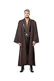 Star Wars Kostüm Anakin Skywalker Kostüm Jedi Kostüme für Erwachsene Braun M