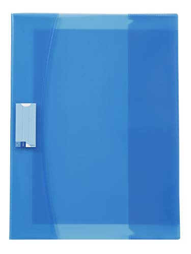 Viquel – 50 Heftumschläge 24 x 32 cm, transparent, mit Klappen für Hefte, 24 x 32 cm, Blau