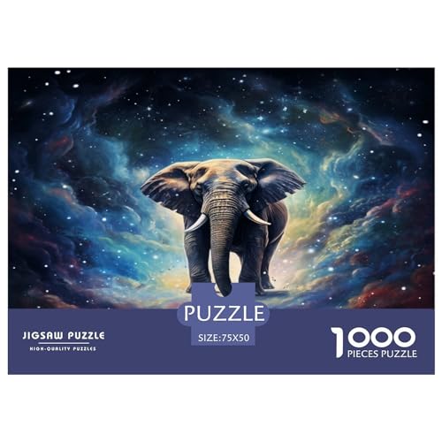 Galaxies Elephants 1000 Teile Für Erwachsene Puzzle Home Decor Family Challenging Games Educational Game Geburtstag Stress Relief Toy 1000pcs (75x50cm)