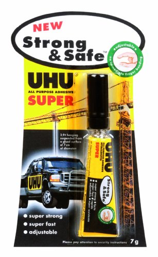 UHU 39722 Strong and Safe Alleskleber, 12 Stück, 7-g-Tube