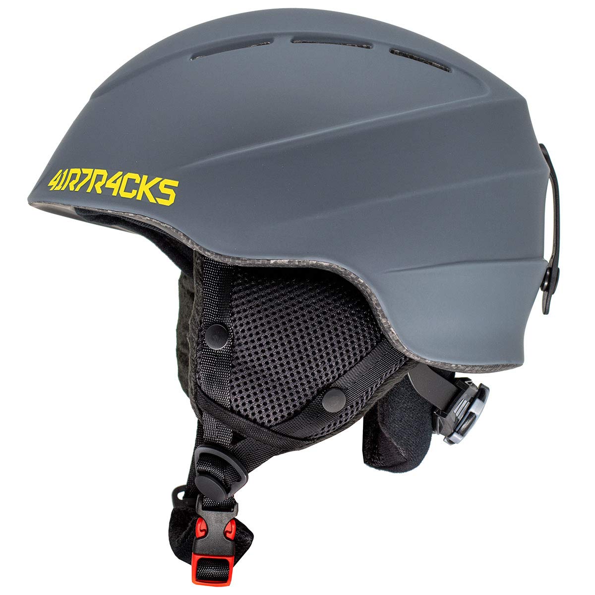 Airtracks Master T52 Ski Helm Snowboardhelm für Herren Damen Skihelm Snowboard Helm ABS - grau - L (57-61cm)