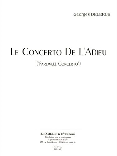 Georges Delerue-Le Concerto De L'Adieu 'Farewell Concerto'-Violin-BOOK