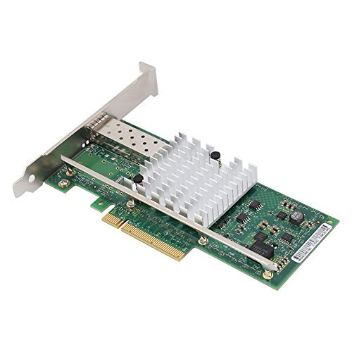 PCI E 10gbe Netzwerkkarte, vergoldete Single Port PCI E X520 DA1 Netzwerkschnittstellenkarte Ethernet Serveradapter für SAN und LAN Verkehr