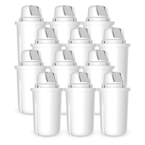 Dafi | Standard Classic Wasserfilter | Ersatz Filter-kartuschen kompatibel mit Brita Classic, PearlCo Classic | Reduziert die Wasserhärte | Alternative zu Flaschenwasser | BPA-frei | 12er-Pack