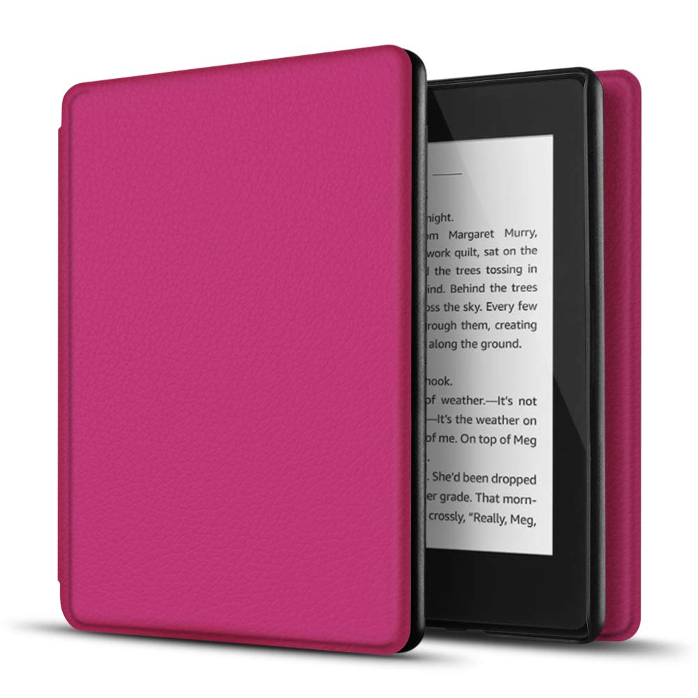 TNP Hülle für Kindle Paperwhite 10. Generation 2018 Modell PQ94WIF, Kindle Case für Amazon Kindle Paperwhite 6-Zoll, mit Auto Einschlafen/Aufwachen Funktion, superleichte Hülle, heißes Rosa