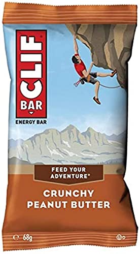 CLIF BAR – Energieriegel – Protein Riegel mit 11g pflanzlichem Eiweiß – Crunchy Peanut Butter – Energy Bar 12 x 68 g