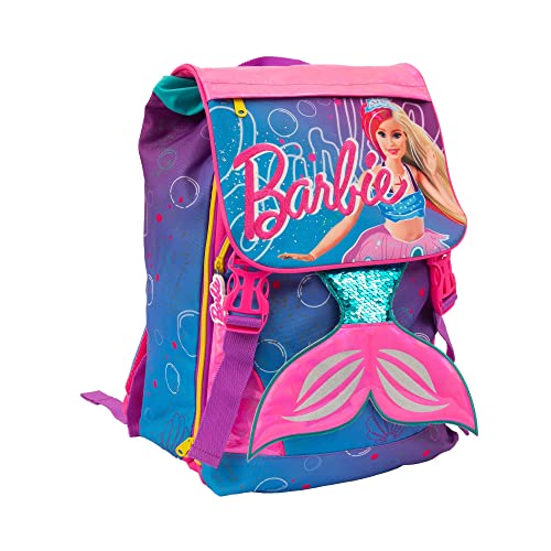 Barbie 23 ausziehbarer Rucksack, für Kinder ab 3 Jahren, Ba918000 Giochi Preziosi, Muster:, dim. 29 x 40 x 13 (+9) cm, Barbie