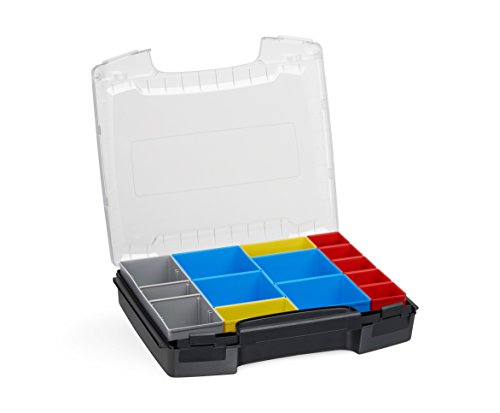 Werkzeug Organizer Box | i-BOXX (schwarz) mit Insetbox C3 | Ideal für i-BOXX RACK & LS-BOXX | Idealer Sortierkasten Kunststoff stapelbar