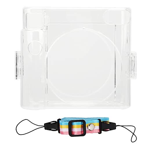 Sofortbild-Kameratasche, transparente PVC-Kamera-Schutzhülle mit Schultergurt, Kameratasche für Mädchen, Jungen, Frauen, für Fujifilm Instax Square SQ1 Sofortbildkamera