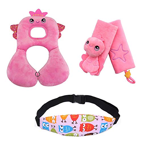 G-Baum-Babykopfstütze, Auto-Sicherheitsgurt-Bügel und Kopfstützband Ihres Babys Hals, Kopf Support Set für Baby-Schützen