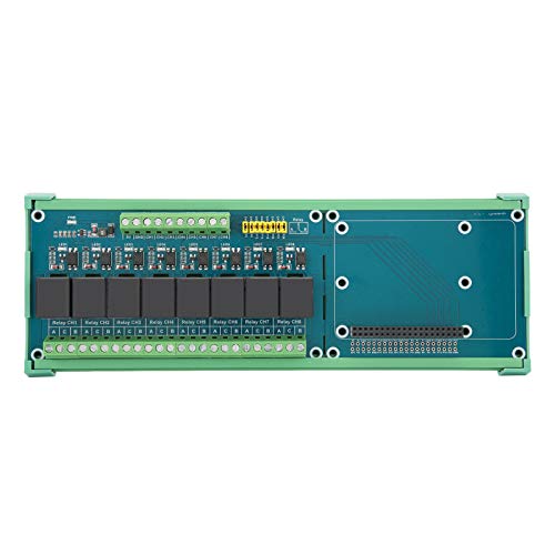Relaismodul, 5-V-Erweiterungsplatinenmodul mit 8 Relaissteuerungen und Schraubklemmenblöcken für das Raspberry Pi 4B / 3B + Relaismodul