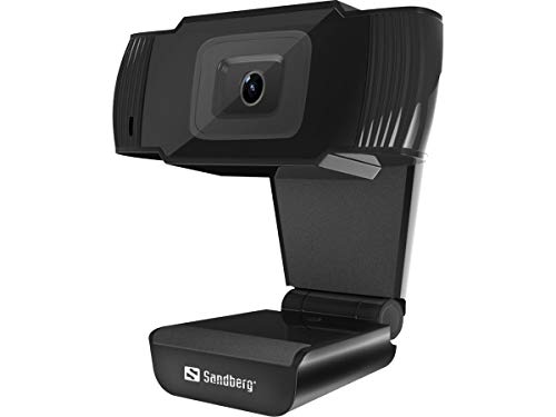 Sandberg USB Webcam Saver, HD 480P, Mikrofon, Auto-Lichtkorrektur, 30° drehbar