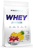 ALLNUTRITION WPC Whey Protein Pulver mit Aminosäuren - Eiweiss Protein Pulver - Fettarmes Proteinpulver Isolate für Muskelaufbau und Erholung nach dem Fitness - 908g - Pineapple Raspberry