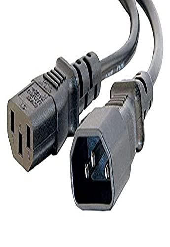 C2G 8 ft 250 V 16 AWG Power Cord Verlängerung (iec320 C13 to iec320 C14) 8.55.6409 M Kupplung C14 schwarz Kabel Elektrische – Cables elektrischen (2,4 m, Kupplung C14, schwarz)