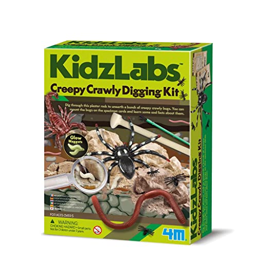4M 403397 KidzLabs-Creepy Crawlies Digging Kit, Mixed Colours