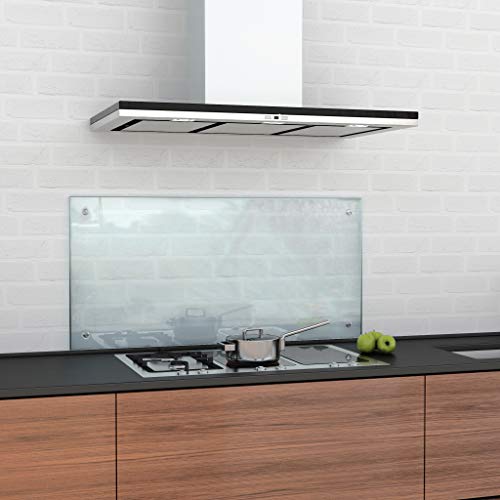 glasshop24 Küchenrückwand/Spritzschutz aus Klarglas (HxBxT) 550x1000x6mm, inkl. Befestigungsset
