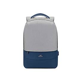 Rivacase 7562 Grey/Dark Blue Anti-Theft Laptop Backpack 15.6