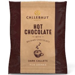 Callebaut Hot Chocolate Dark Callets, dunkle Schokolade zum Anrühren in Milch, 53,8% Kakao, 25x35g im Spender