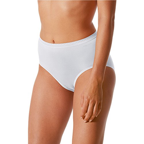 Mey 2er Pack Damen Taillenslip - Größe 40 - Weiß - Slip ohne Seitennähte - Pflegeleichte Damen-Pants - Damen Unterhose - 89201 Lights