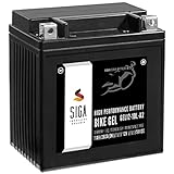 SIGA Gel Motorradbatterie 12V 11Ah 260A/EN Gel Batterie YB10L-A2 GEL12-10L-A2 YB10L-B YB10L-BS 12N10-3B 51112