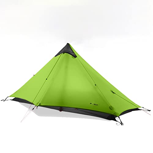 RDYMONKEY Rucksack-Zelt Ultraleichtes Wasserdichtes Professionelles Wanderzelt für 1 Person Mann Camping Doppelschicht(1 Person, Grün)