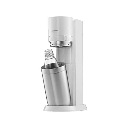SodaStream Wassersprudler DUO, mit CO2-Zylinder, 1x 1L Glasflasche und 1x 1L spülmaschinenfeste Kunststoff-Flasche
