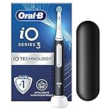 Oral-B iO Series 3 Elektrische Zahnbürste/Electric Toothbrush, 3 Putzmodi für Zahnpflege, Reiseetui, Designed by Braun, matt black