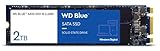 WD Blue SATA SSD M.2 2280 2 TB (interne SSD, hohe Zuverlässigkeit, Lesevorgänge bis zu 560 MB/s, stoßsicher und WD F.I.T. Lab-zertifiziert)