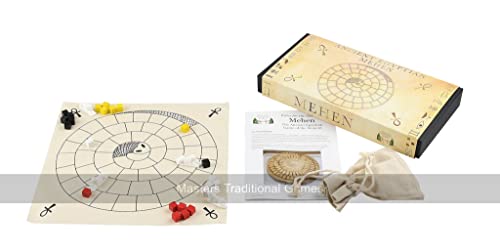 Masters Traditional Games Mehen Game - Game of The Serpent from Ancient Egypt - The Oldest Board Game in The World - Based on The Egyptian Snake God, Mehen