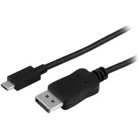 StarTech.com USB-C auf DisplayPort Adapterkabel - USB Type-C auf DisplayPort Konverter für MacBook Chromebook Pixel - 1,0m- DisplayPort-Kabel - DisplayPort (M) - bis - 24-Pin-USB Typ C (M) - 1 m (CDP2DPMM1MB)