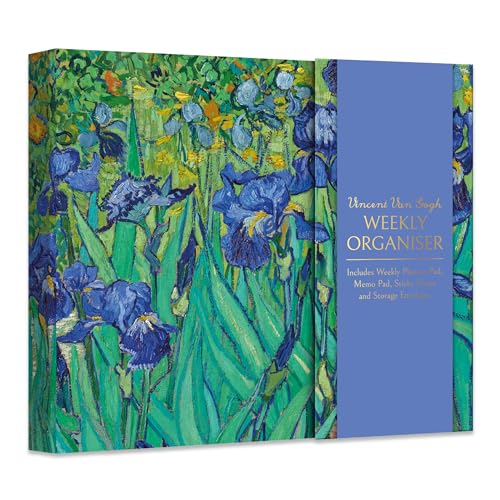 Wochenplaner mit Haftnotizen – Van Gogh Irises Design