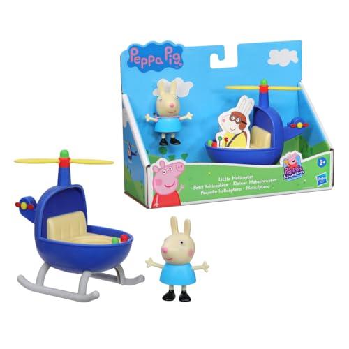Peppa Pig Peppa's Adventures Kleiner Hubschrauber, enthält eine 7,5 cm große Luisa Löffel Figur, inspiriert von der Serie, für Kinder ab 3 Jahren