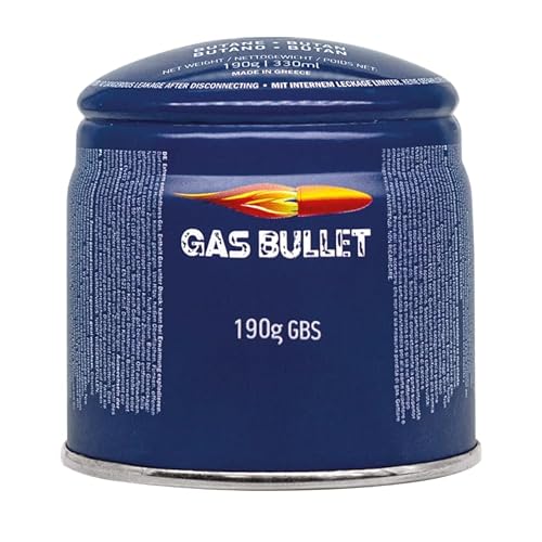 Gaskartusche 190g passend für Gaskocher mit Stechkartuschen, Gas Bullet (72)