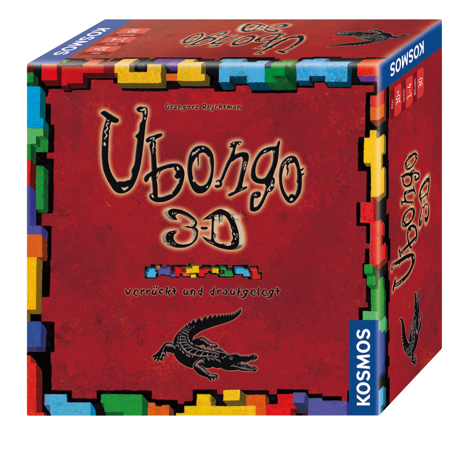 Kosmos 690847 Ubongo 3D Brettspiel, Wildes Legespiel für 3D-Knobelexperten, Brettspiel, Dreidimensionales Legespiel ab 10 Jahren, fördert logisches Denkvermögen