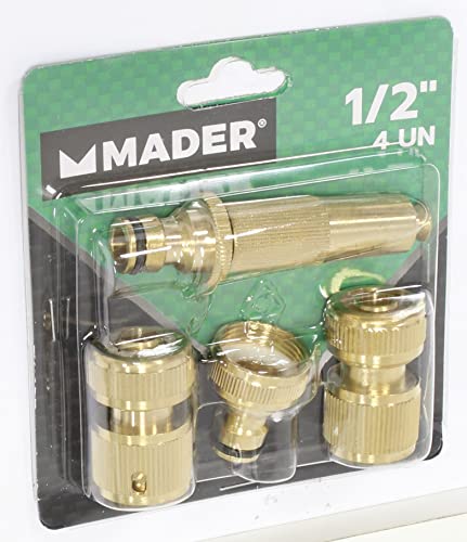 Mader Garden Tools 90471 Metallbewässerung, 1/2 Zoll, 4 Stück
