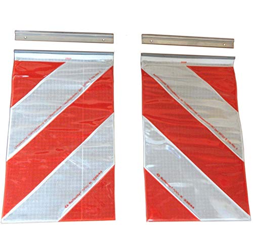 Trupa ORAFOL 2X Warnflagge 250 x 400 mm Ladebordwand Hebebühne Markierung Links+rechts